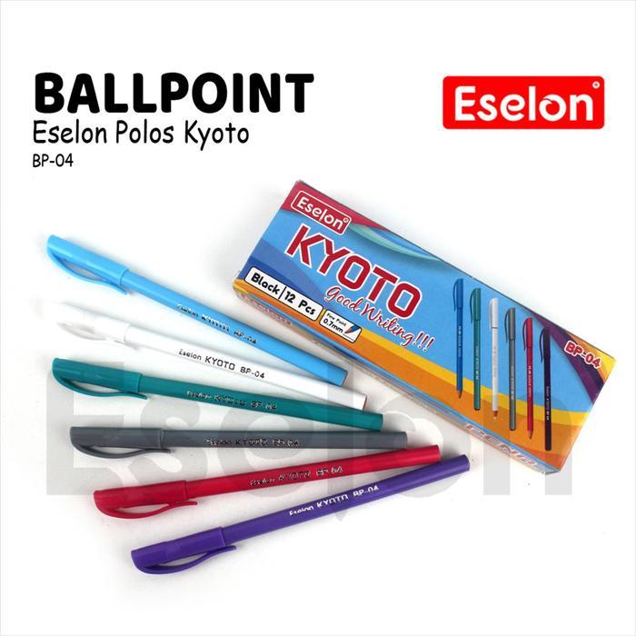 

1 Kotak Isi 12Pcs Pulpen Eselon Kyoto - Hitam
