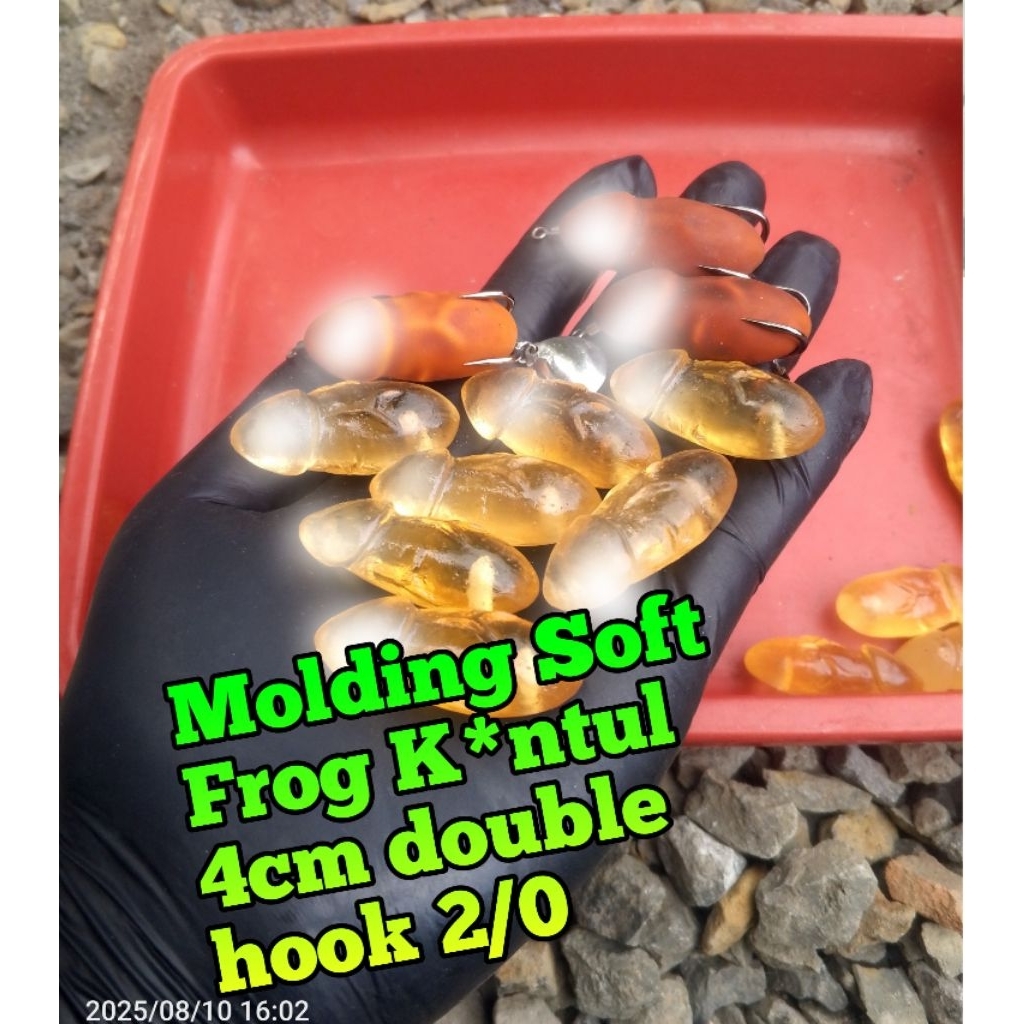 Molding Soft Frog Kuntul 4cm bonus sumpit