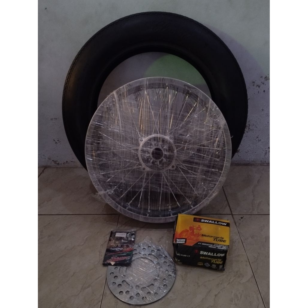 velg belakang Chopper set piringan dan ban 17/450