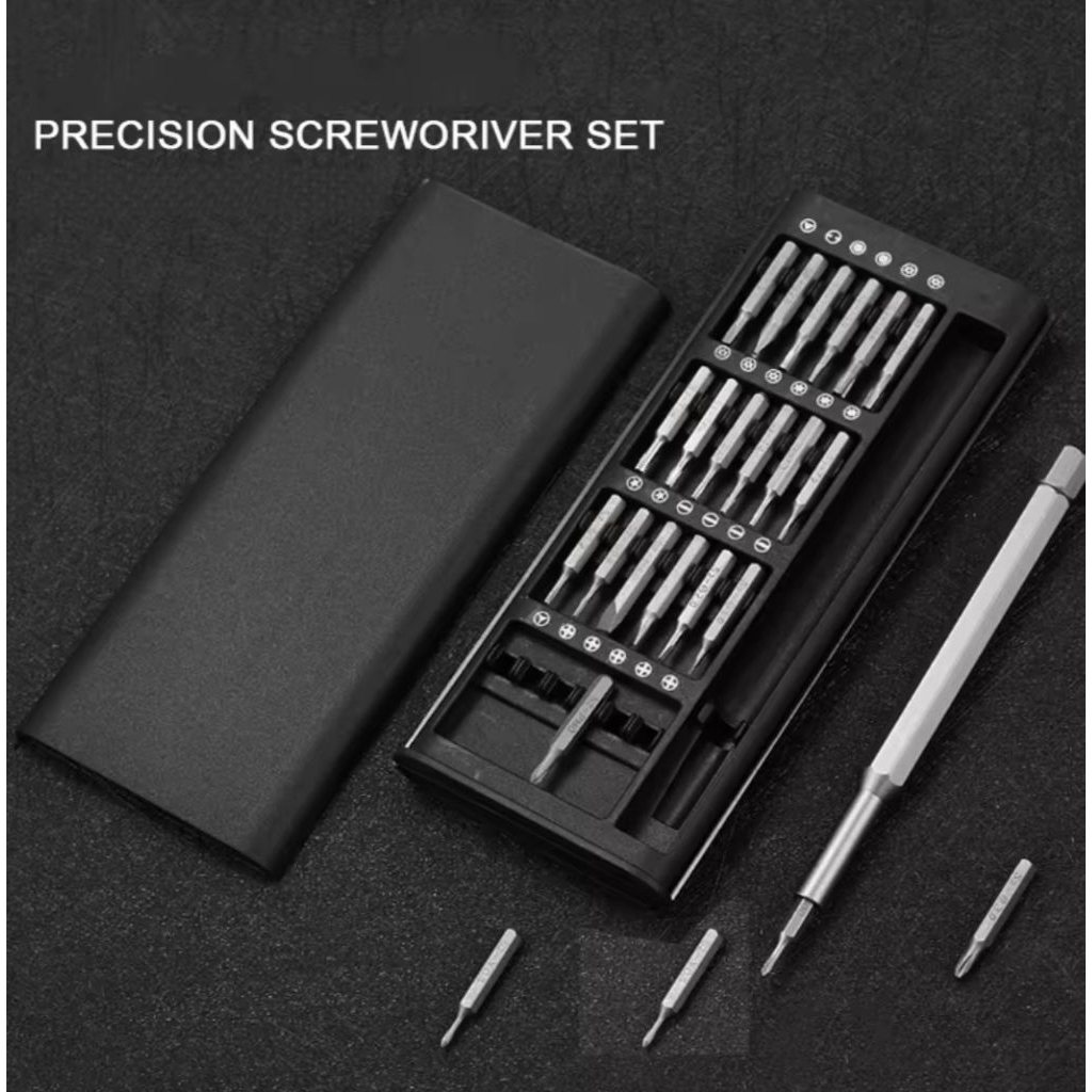 M1 Obeng Magnet Set 24 IN 1 Obeng Set Taffware Obeng Premium Magnetic