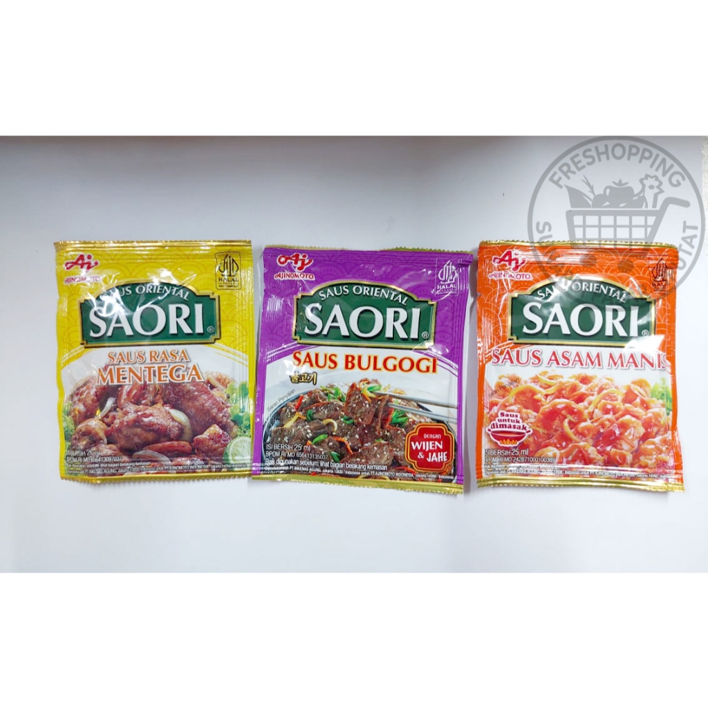 

Saori Saset Mentega/Bulgogi/Asam Manis