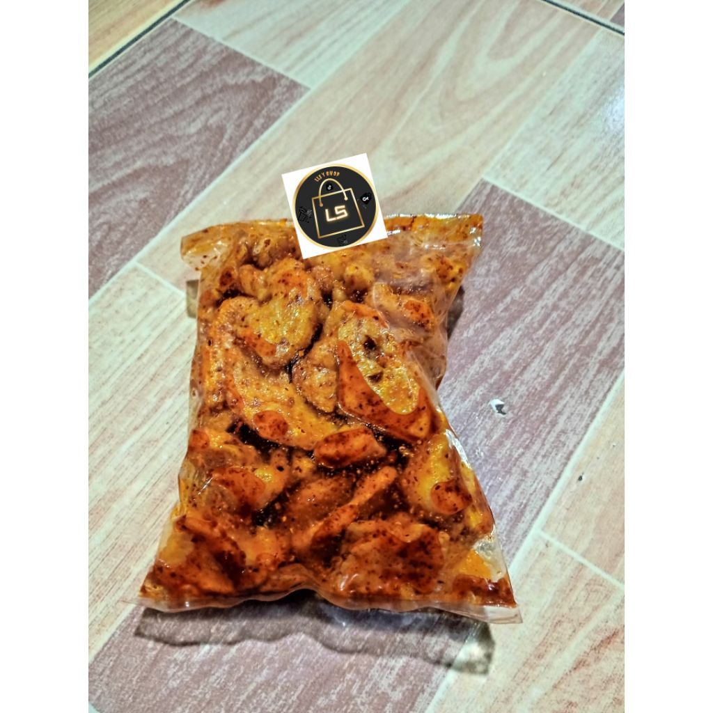 

BASRENG kering mix pedas/ORIGINAL cemilan basreng kriuk/krispi cikruhisi250/500gram