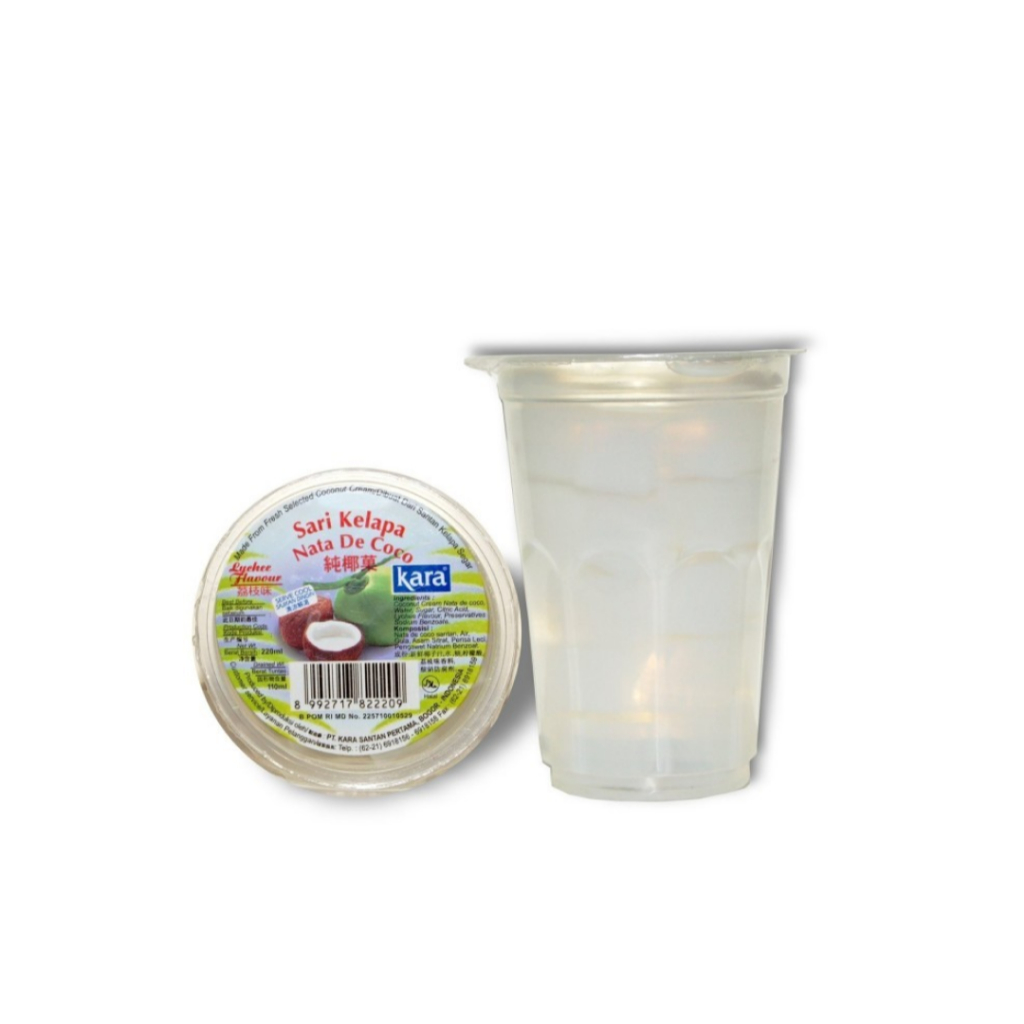 KARA NATA DE COCO GELAS 220GR ( 1 GELAS )