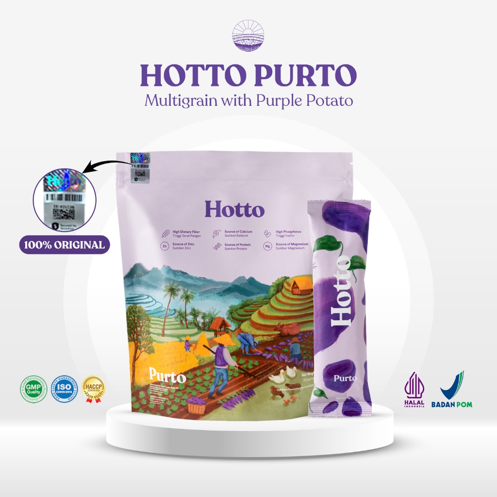 

HOTTO PURTO Official Store Multigrain Sereal, Oatmeal Atasi Maag, GERD, Asam Lambung