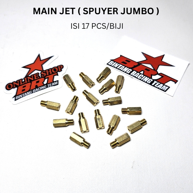 SPUYER JUMBO BRT MAIN JET Karbu PWK SF PE BRT Mainjet Jumbo 2TAK 4TAK Karburator 2 TAK 4 TAK 17 PCS