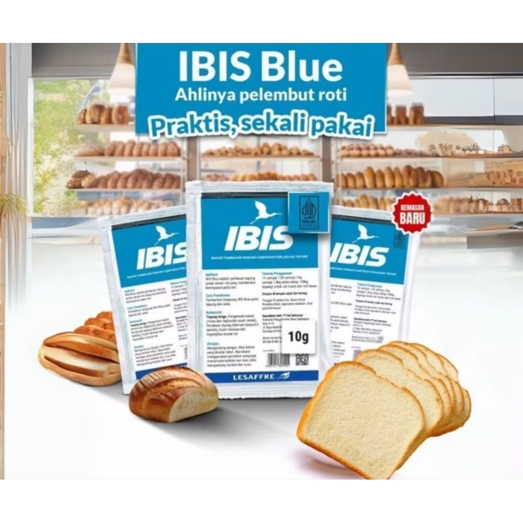 

IBIS Blue Pelembut Roti/Bread Improver 10gr