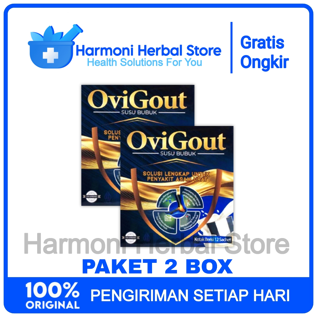 

2 Box Susu Ovigout Original Solusi Untuk Penyakit Asam Urat Nyeri Sendi Dan Menjaga Kesehatan Tulang