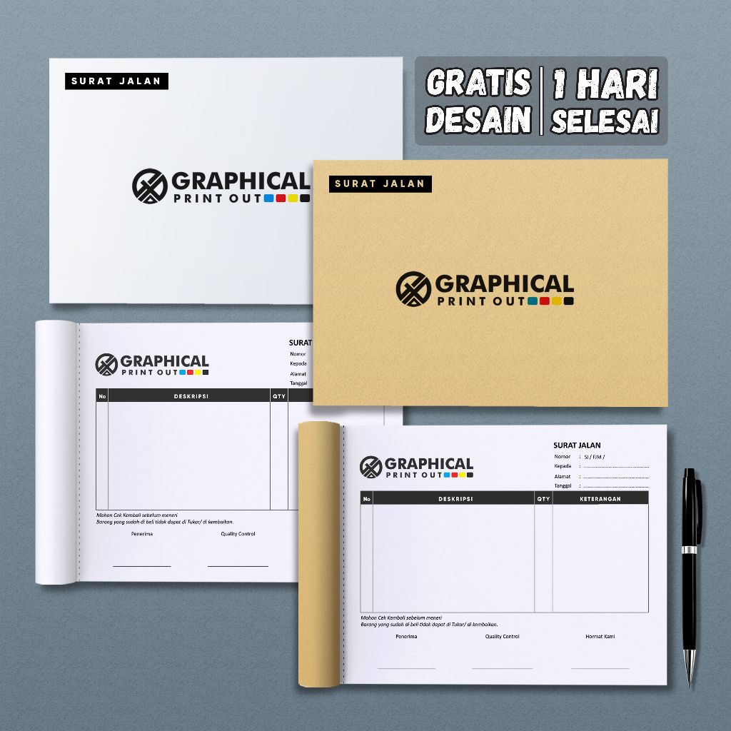 

Cetak Nota Custom Ukuran 1/2 Folio