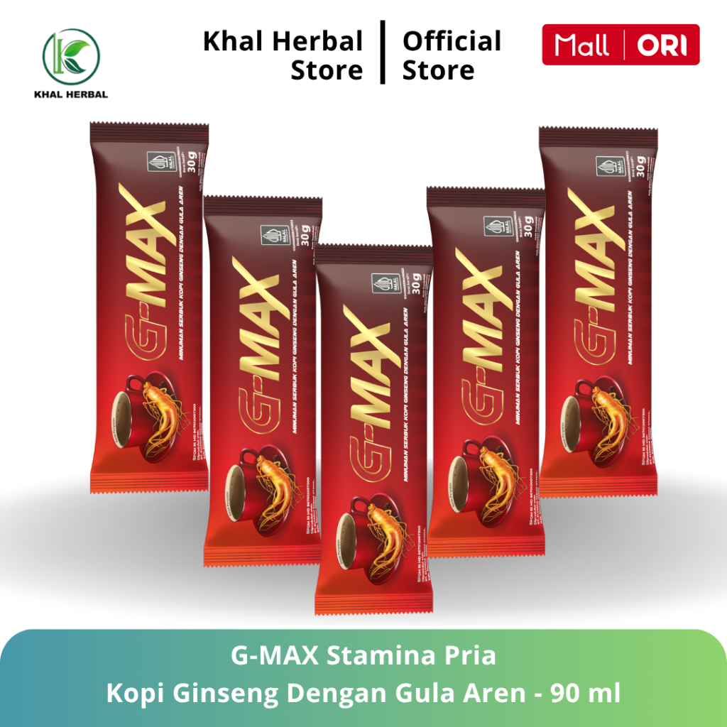 

G-MAX KOPI STAMINA PRIA AMAN SUDAH BPOM & HALAL 1 Sachet @30 Gram