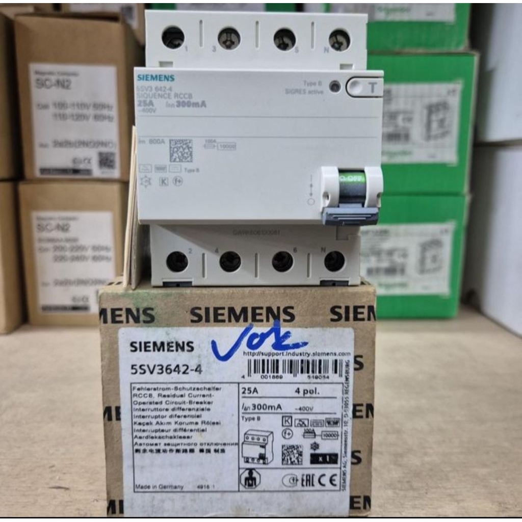 RCCB/ELCB SIEMENS 4P 25A 300MA 5SV3642-4 ORIGINAL