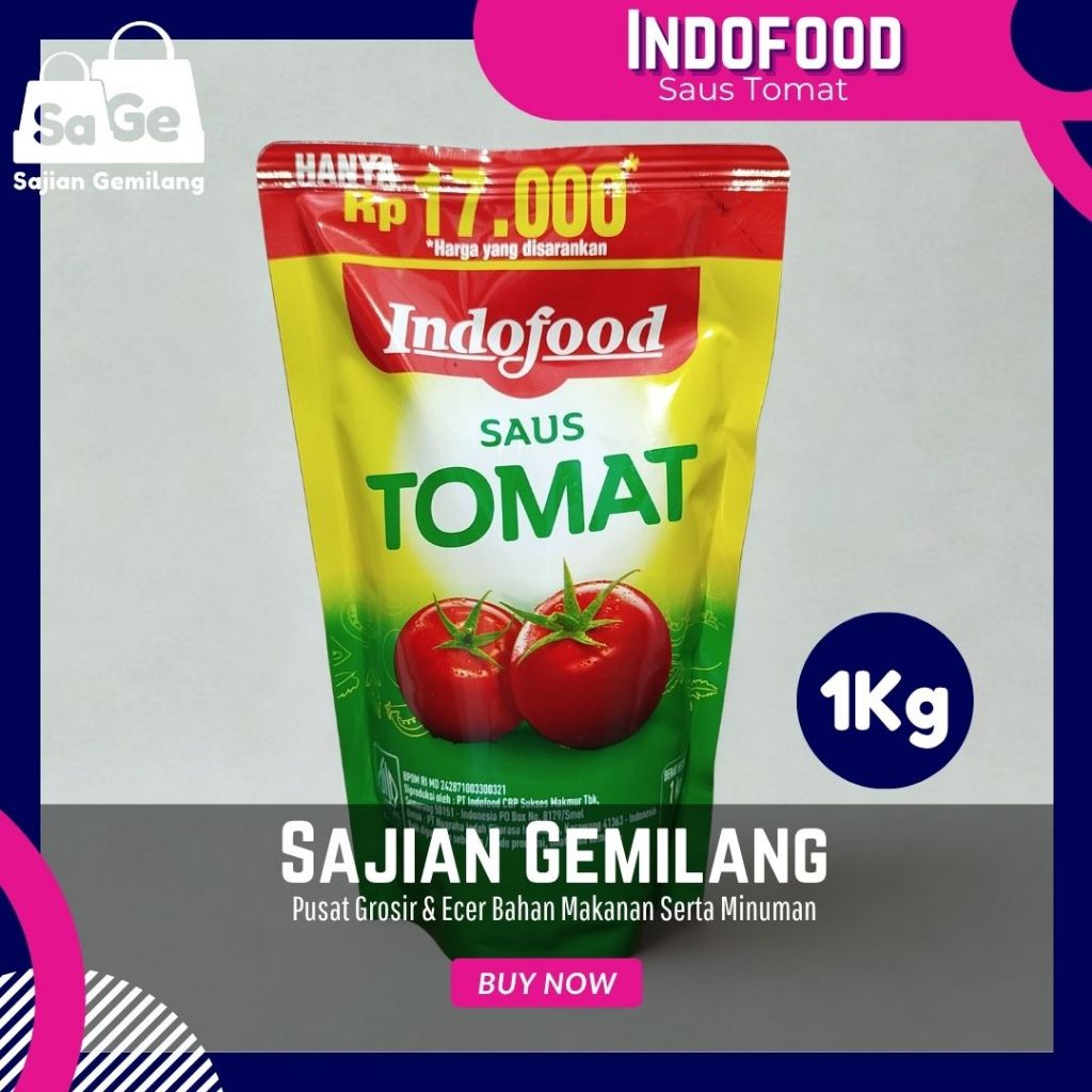 

Indofood Saos Tomat 1kg - Grosir Sajian Gemilang