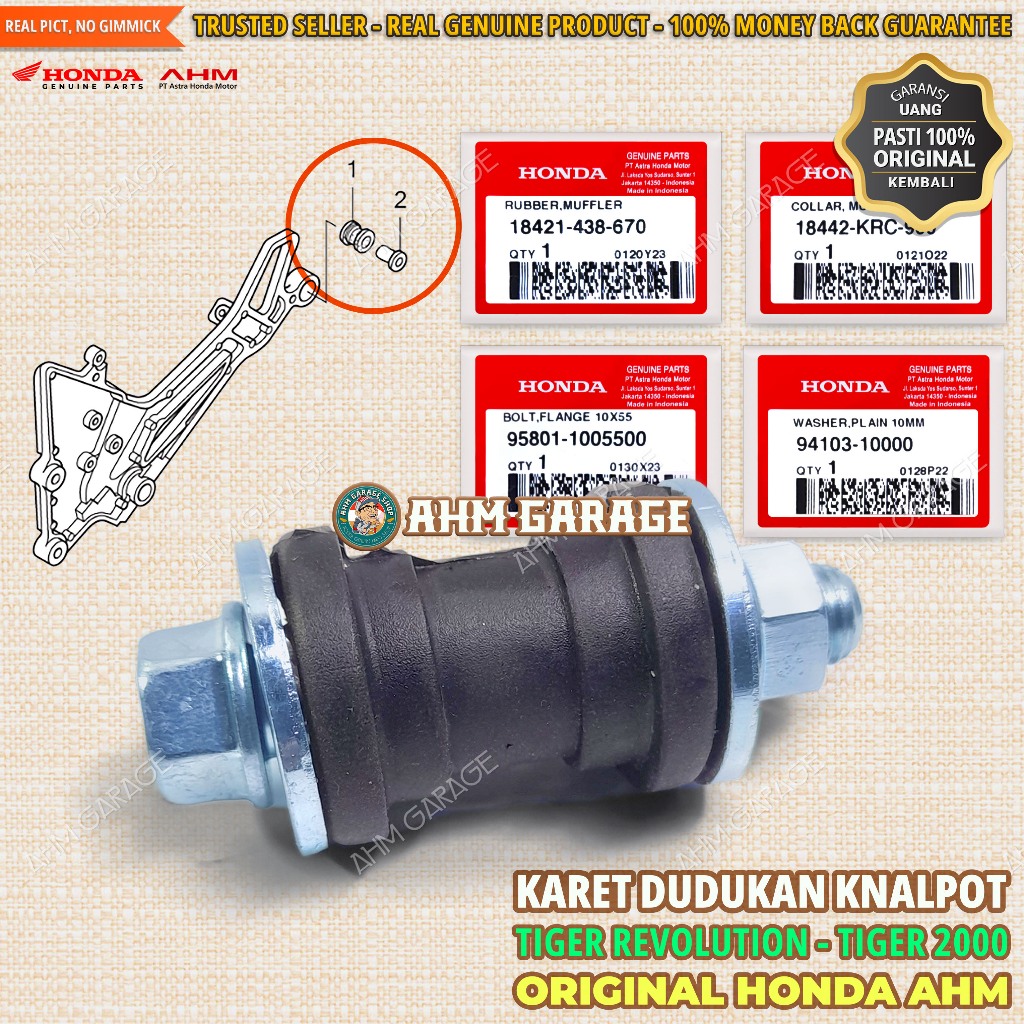 Karet Dudukan Knalpot Tiger Revolution Karet Pangkon Tiger Revo Bos Dudukan Knalpot TIREV Original H