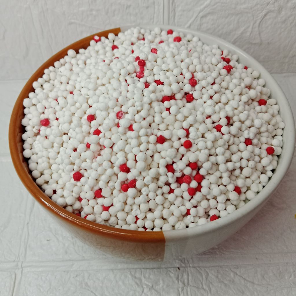 

1 kg sagu mutiara warna merah putih - mutiara