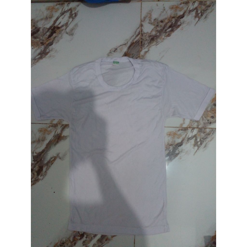 baju putih polos tes tni polri