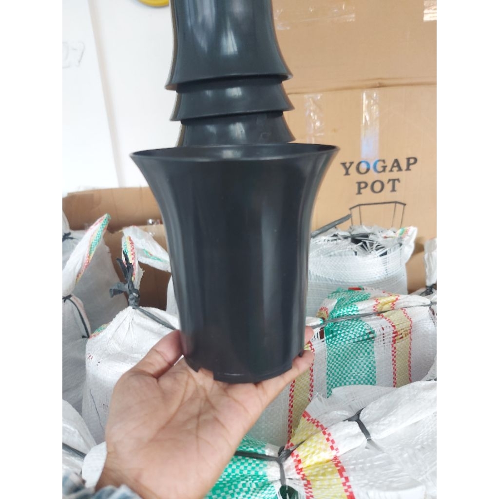 Pot Koboi 12(LUSINAN ISI 12PCS) Pot Sansiviera Pot Kaktus Pot Tinggi Pot Plastik