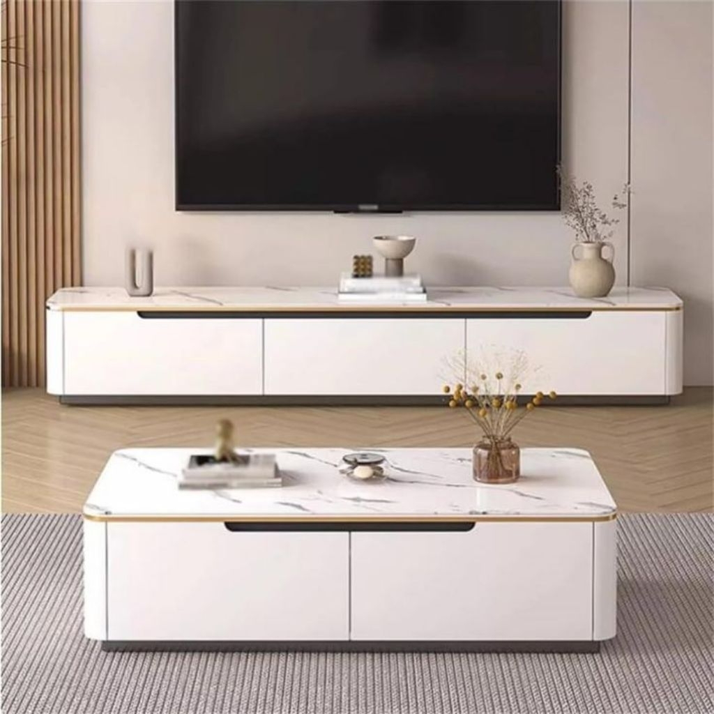 (custom) meja tv minimalis, rak tv aesthetic