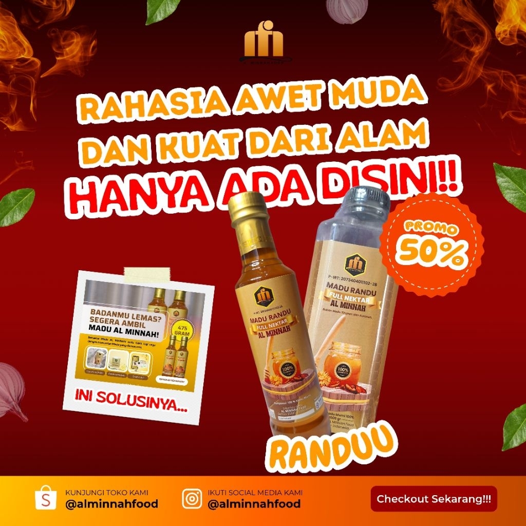 

Madu Randu Asli 100% AL MINNAH 475gr
