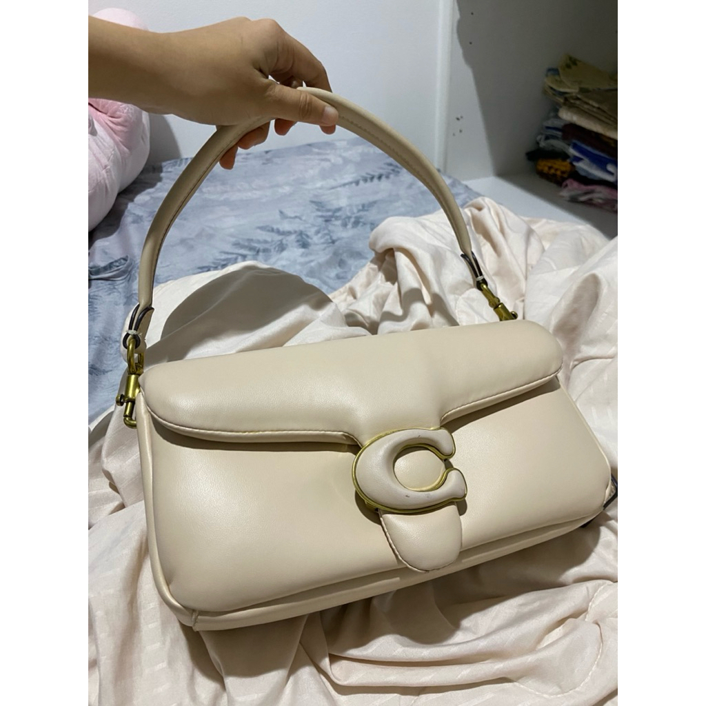 PRELOVED COACH TABBY IVORY 26