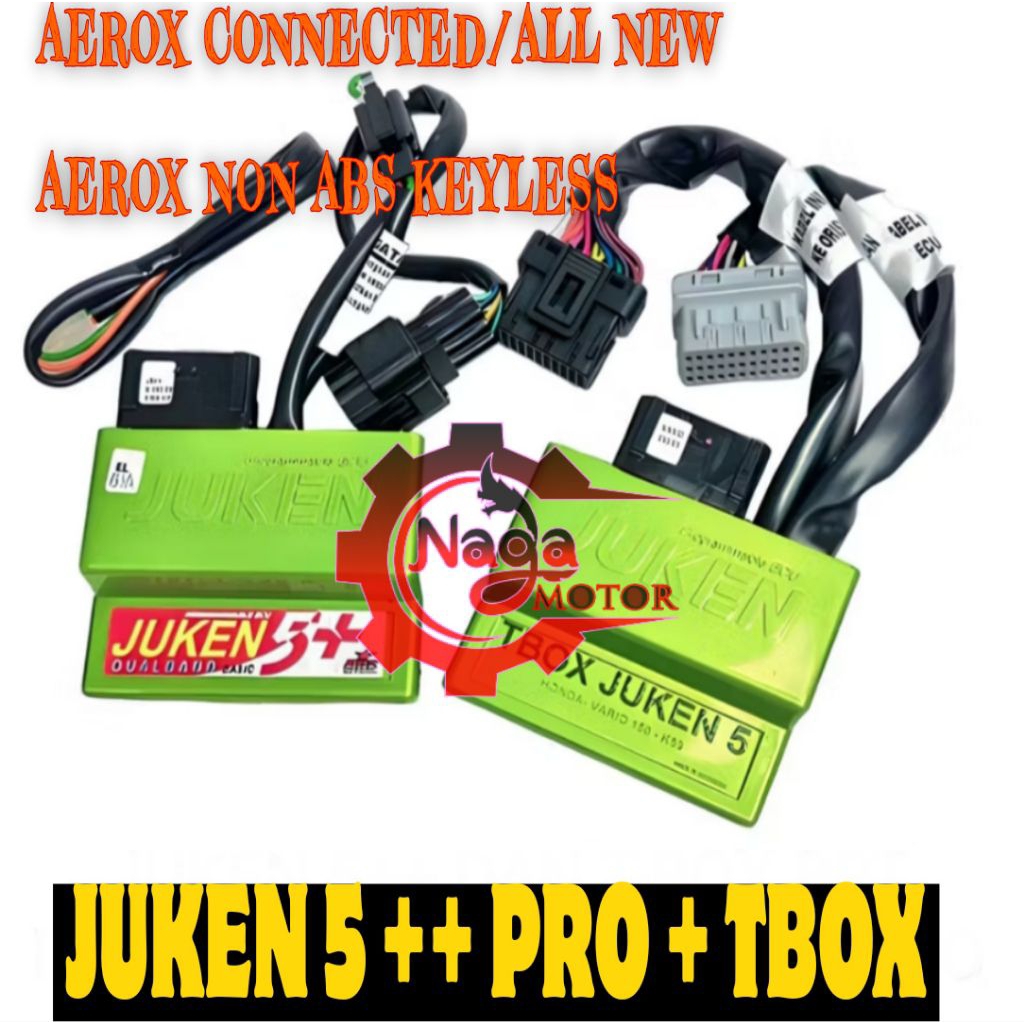 ECU JUKEN 5 ++ PRO BRT + TBOX AEROX CONNECTED/ALL NEW AEROX NON ABS KEYLESS