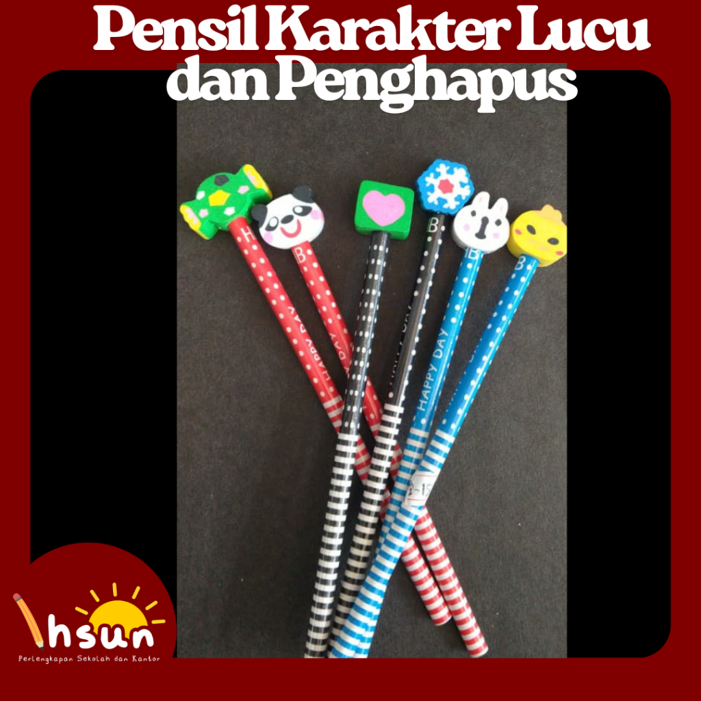 

Pensil Dan Penghapus Karakter Lucu