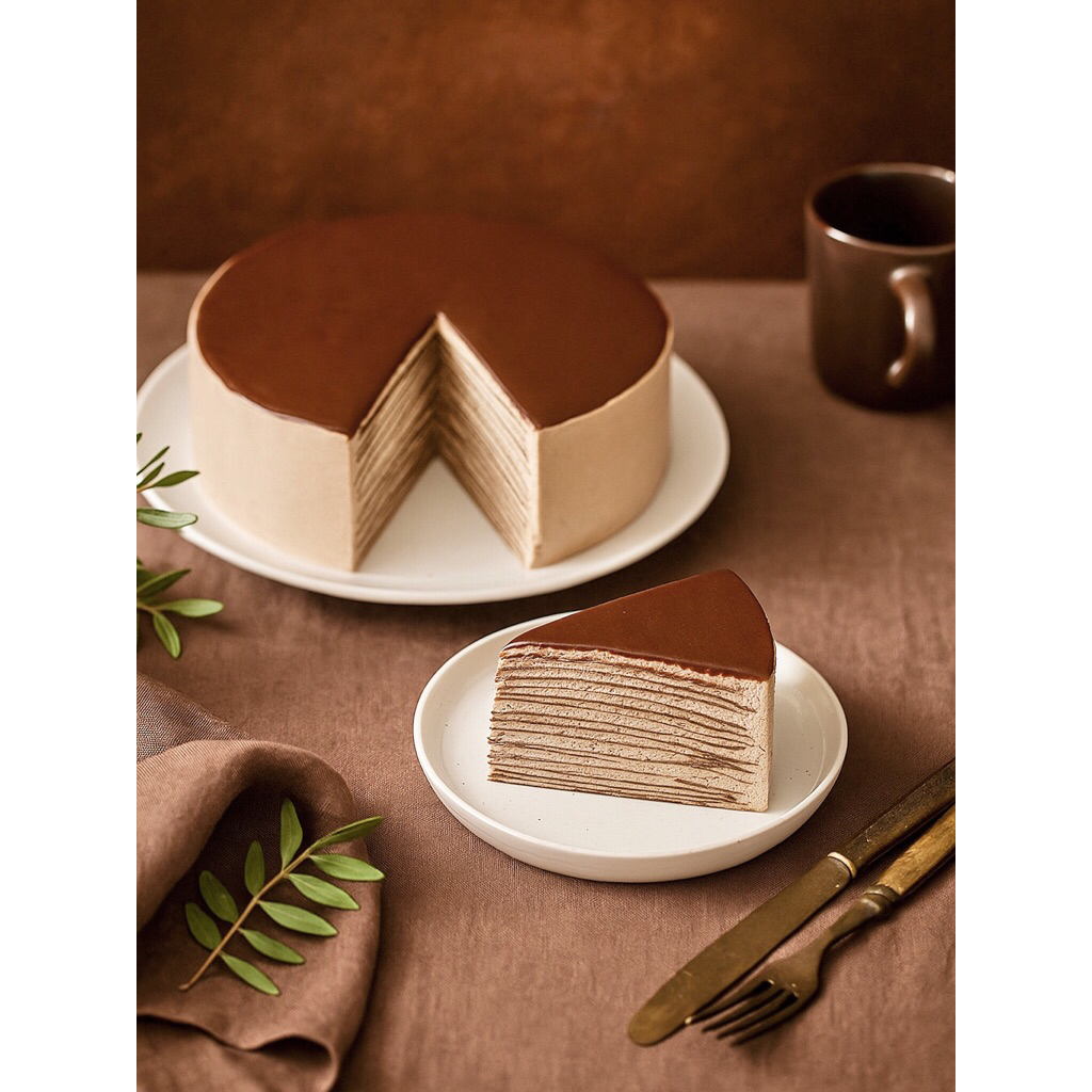 

MILLE CREPES CHOCOLLATE SLICE