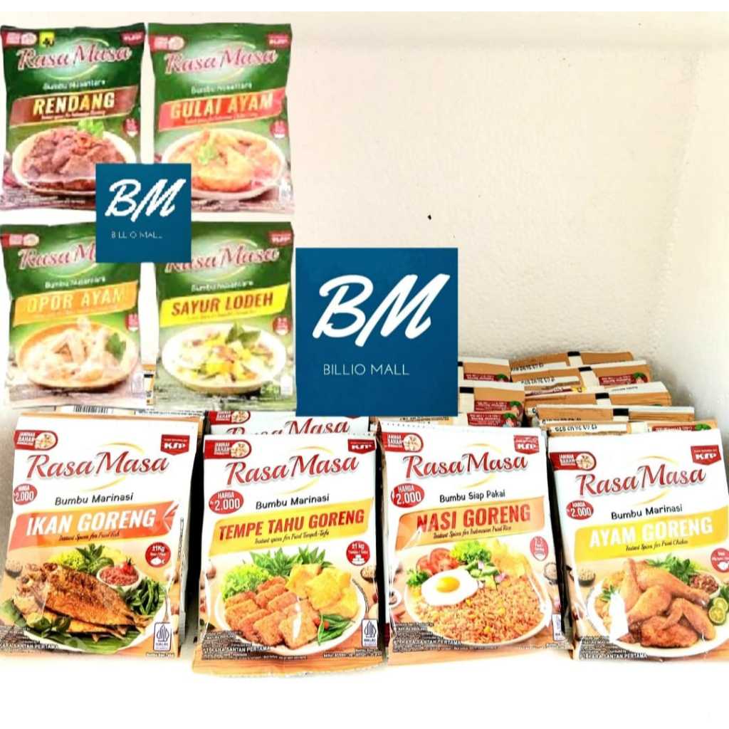 

Rasa Masa Bumbu Instan 1 Renceng (isi 10 Sachet)
