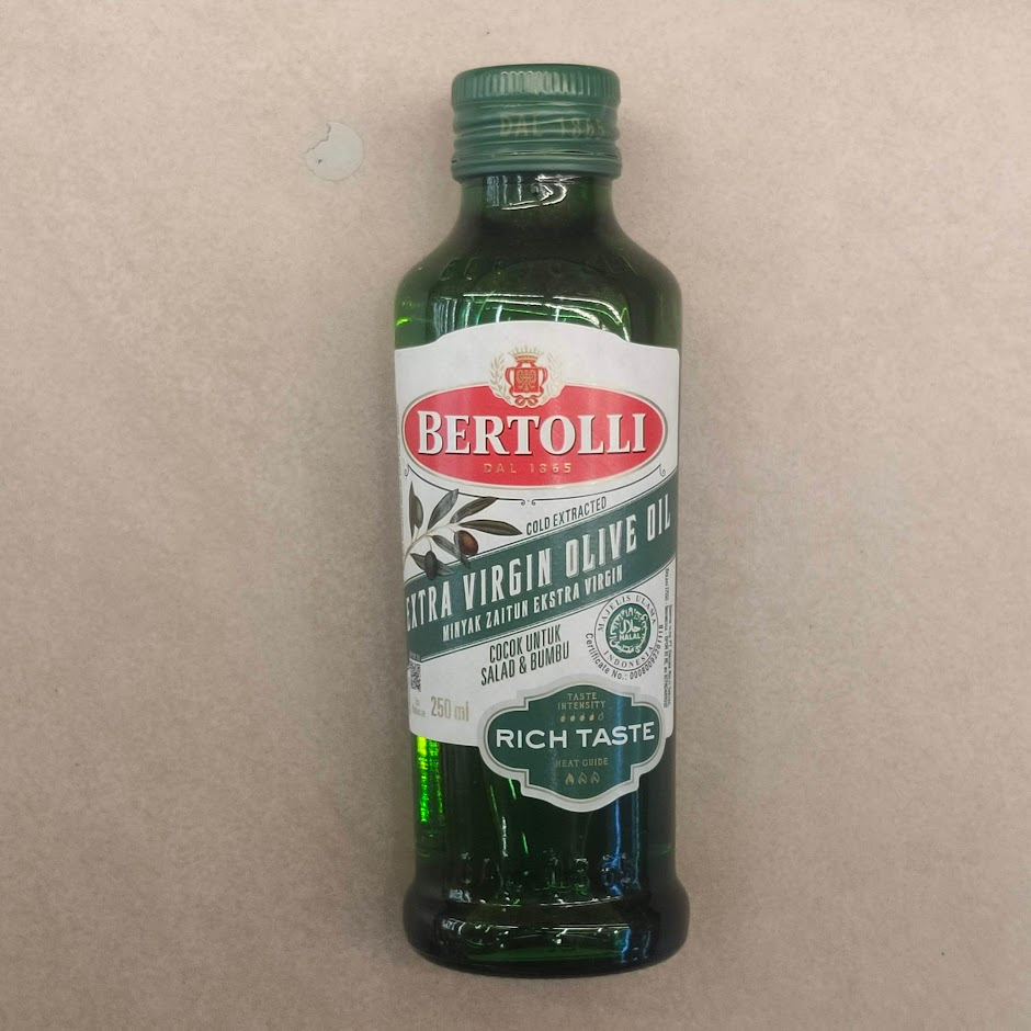 

BERTOLLI Extra Virgin Olive Oil Rich Taste 250ML Minyak Zaitun Ekstra Virgin untuk Salad & Bumbu