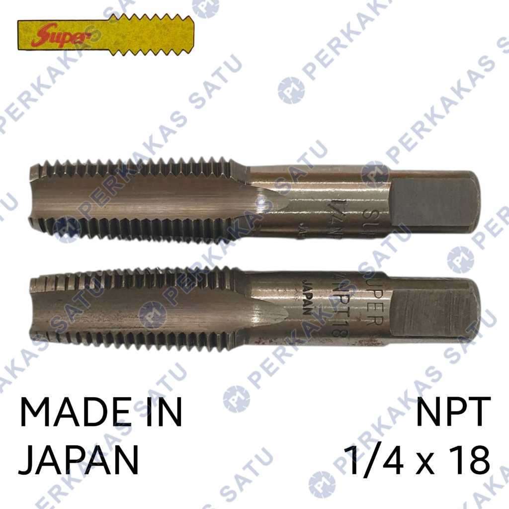HAND TAP 1/4 X 18 NPT SUPER MADE IN JAPAN MATA TAP DRAT