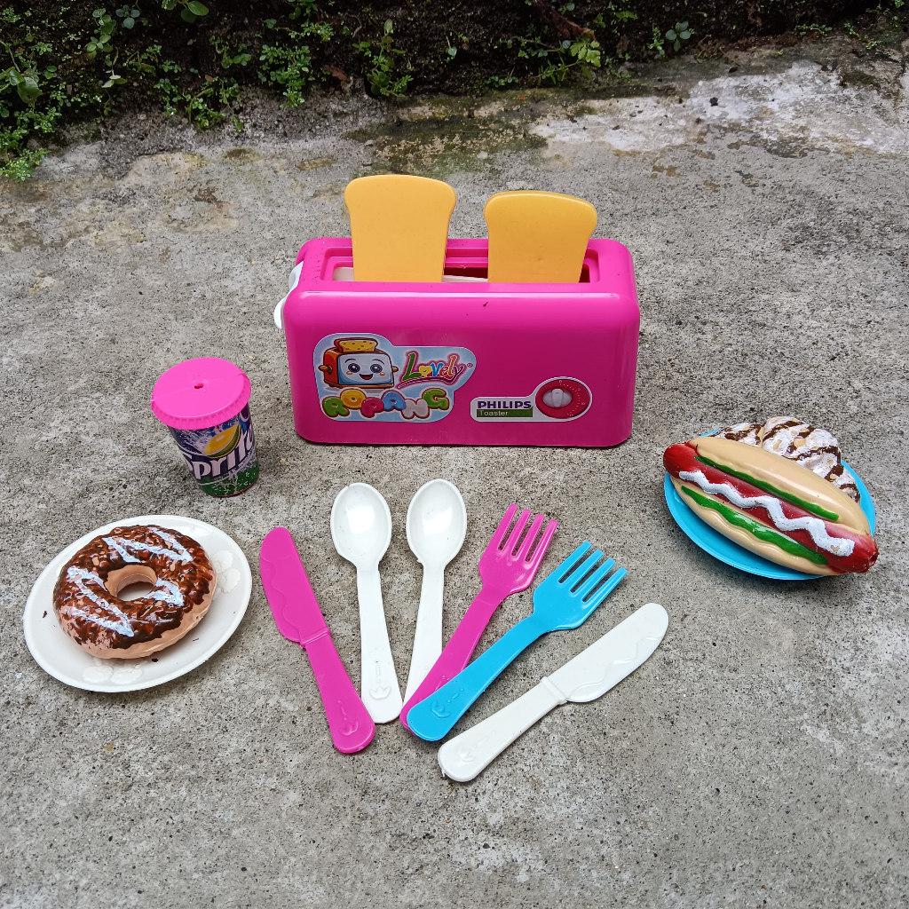 TRICTRAC MAINAN MESIN ROTI ANAK / MAINAN ANAK MESIN ROTI PANGGANG