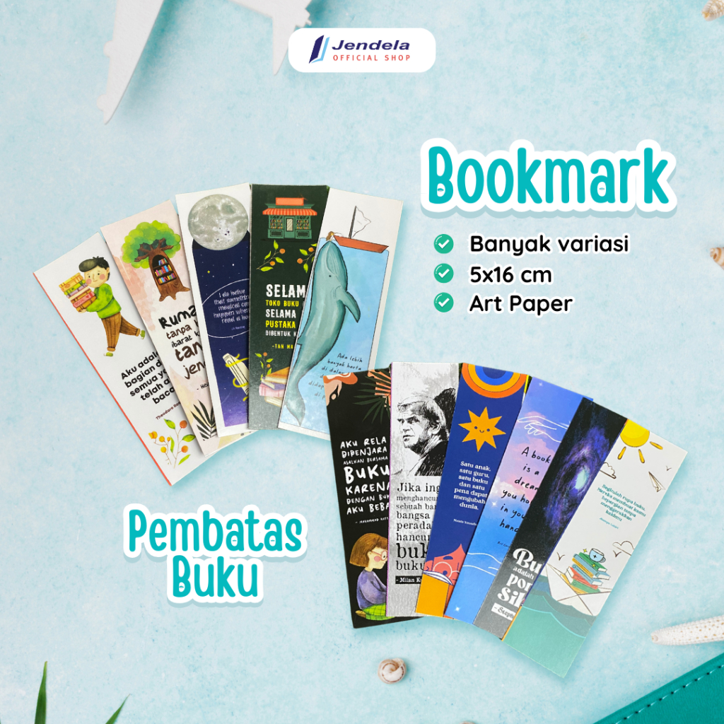 

Pembatas Buku Bookmark Edisi Spesial Harga Satuan (1Pcs)