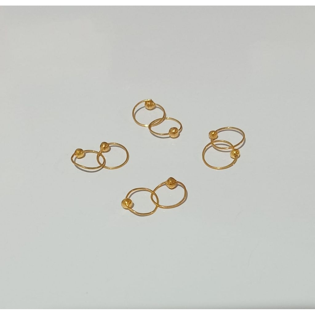 Anting Anak Bayi Atau New Born Emas Muda Enam Karat