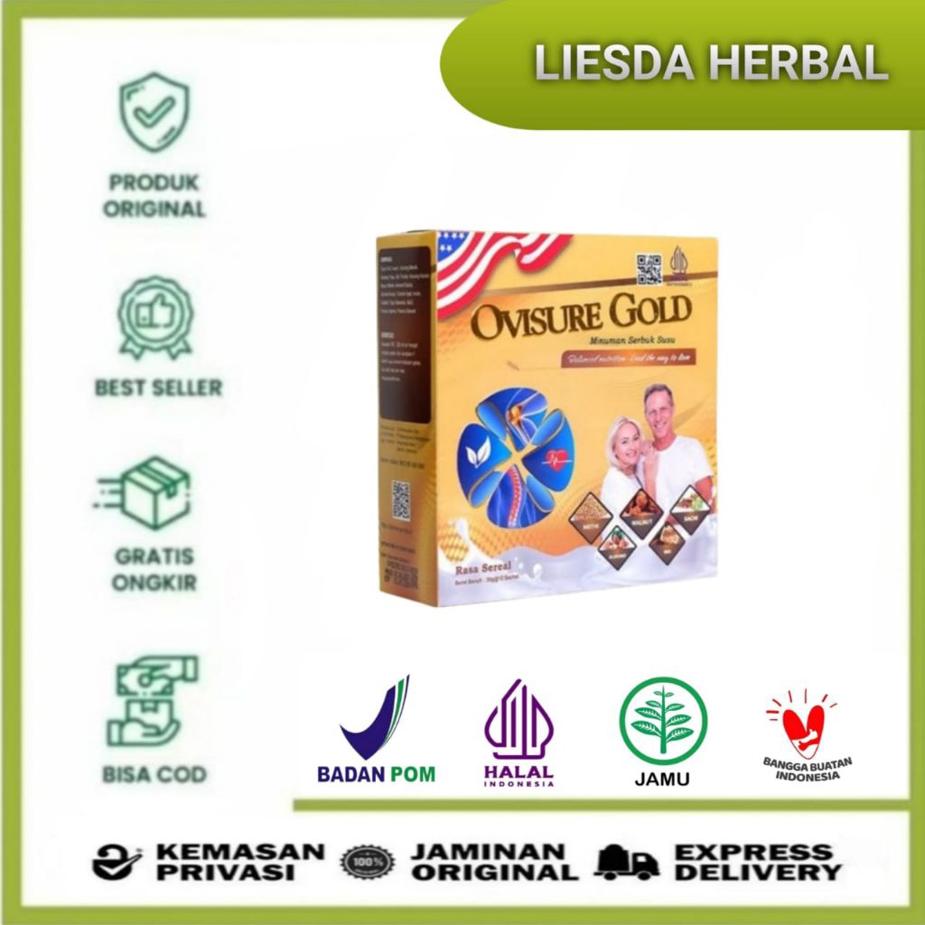 

Ovisure Gold Susu Untuk Tulang Sendi dan Lutut 1 Box isi 12 saset