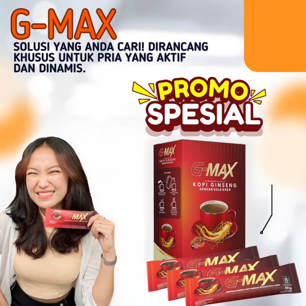 

Kopi G Max Original 100% Bpom & Halal - Kopi Stamina Pria Tahan Lama Aman G-Max Kopi Ginseng