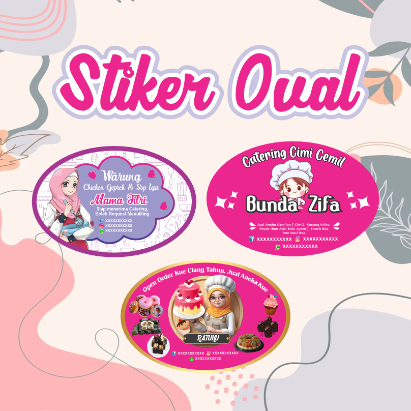 

STIKER KEMASAN OVAL 6X4CM