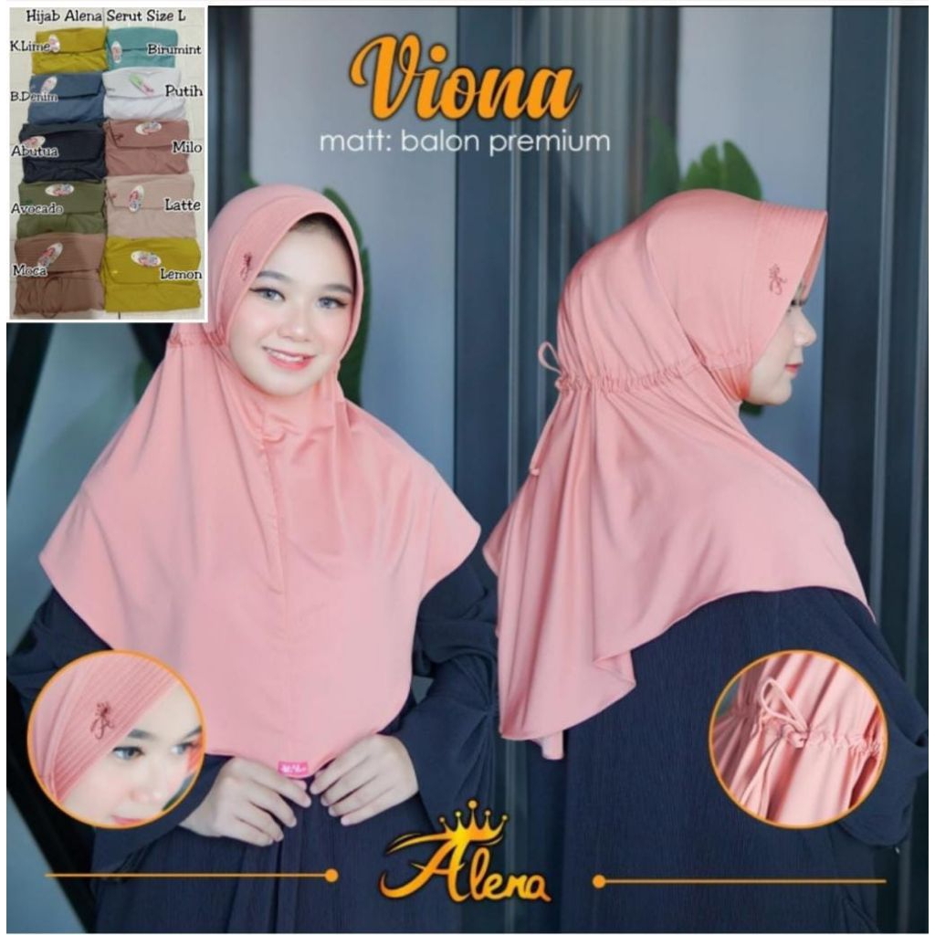 hijab serut anak sekolah ori alena