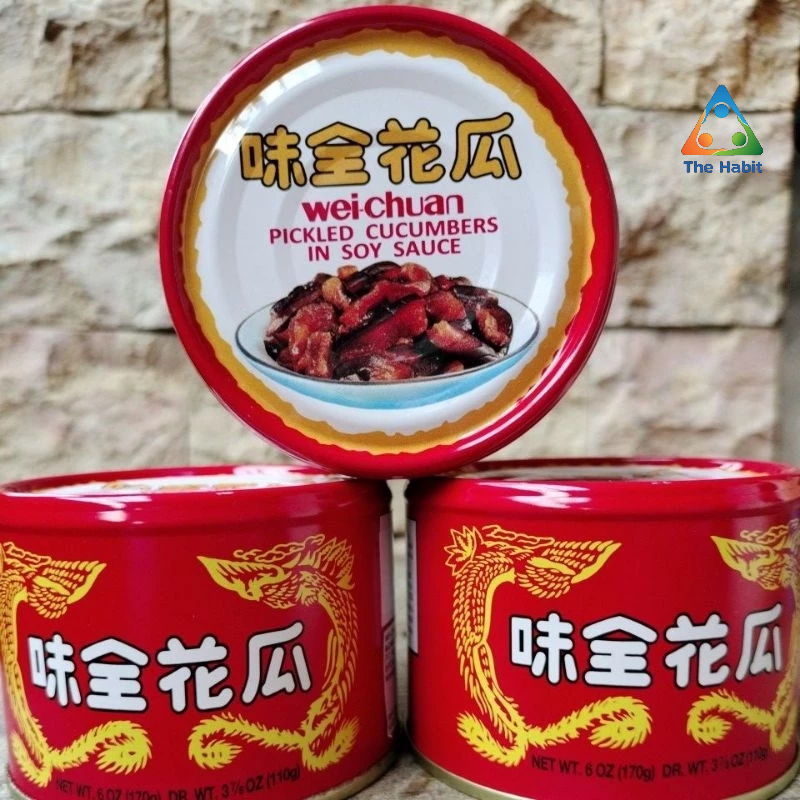 

(The Habit) Wei Chuan Pickled Cucumbers in Soy Sauce / Acar Timun Kaleng 170gr