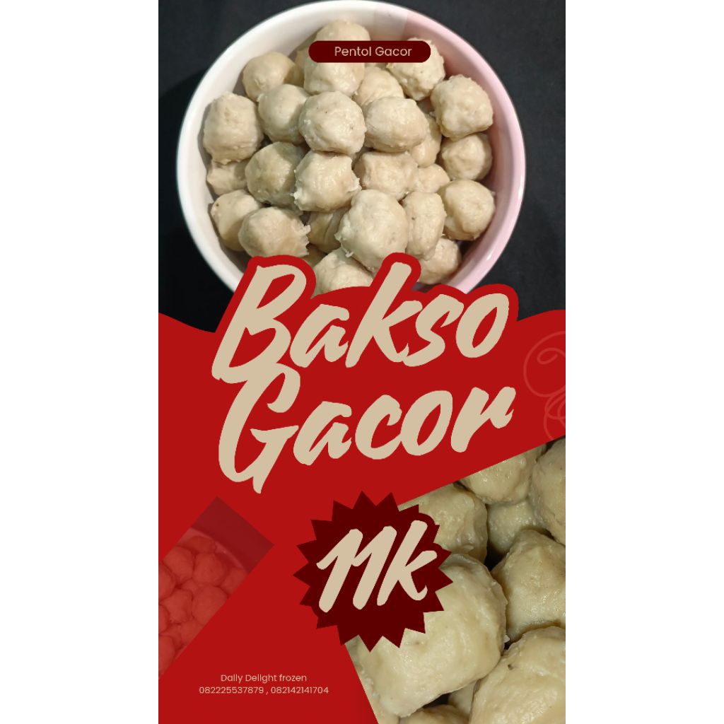 

Bakso Gacor Ayam mix Sapi