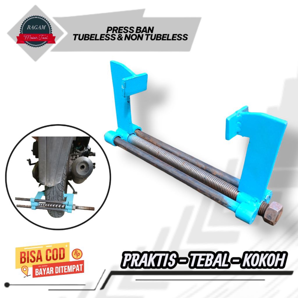 ALAT PRESS BAN MOTOR ALAT PENJEBLOS BAN TUBELESS & NON TUBELESS UNIVERSAL