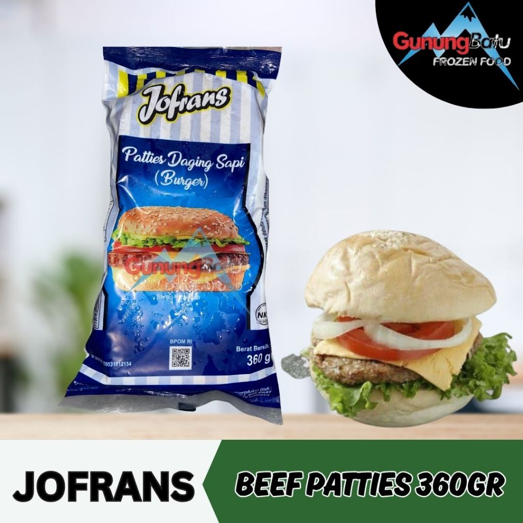 

JOFRANS BEEF PATTIES (ISIAN BURGER) 360GR
