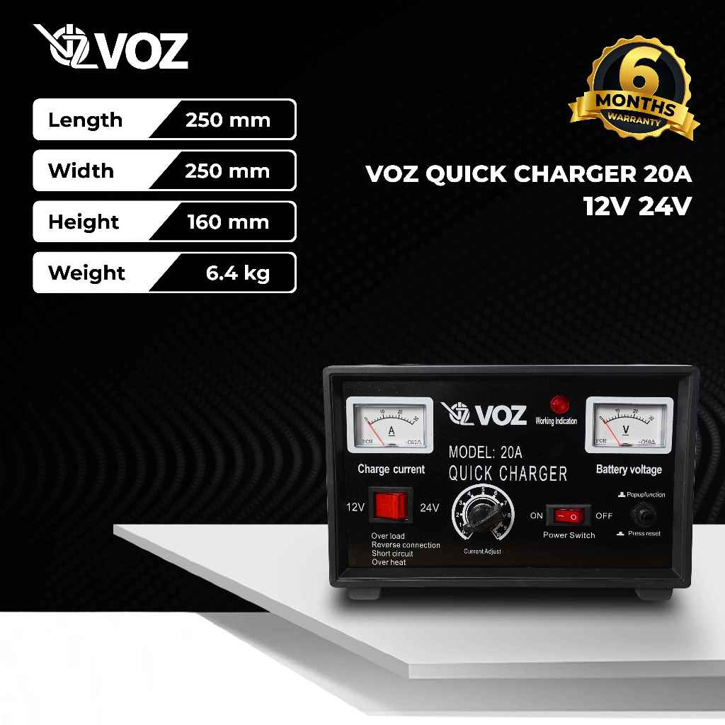 Voz Charger Aki 20A | Charger Aki Mobil | Charger Aki Kering