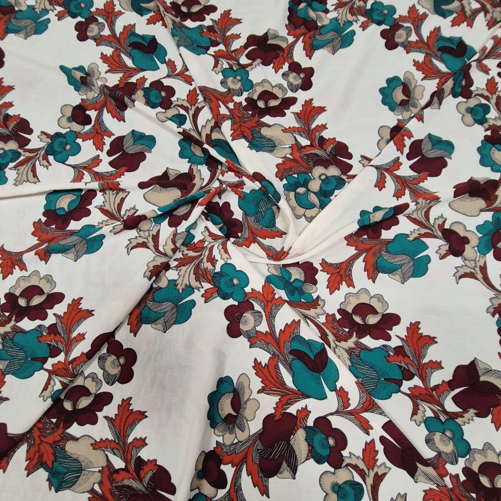 Kain wolly crepe - kain moscrepe - kain zara crepe - kain crepe motif  MAt