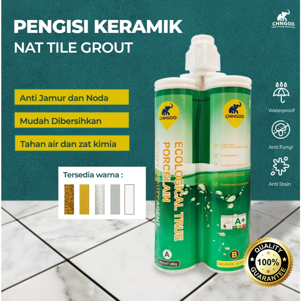 Lem Epoxy Nat Keramik CHNGOO + Tembakkan Nat Keramik