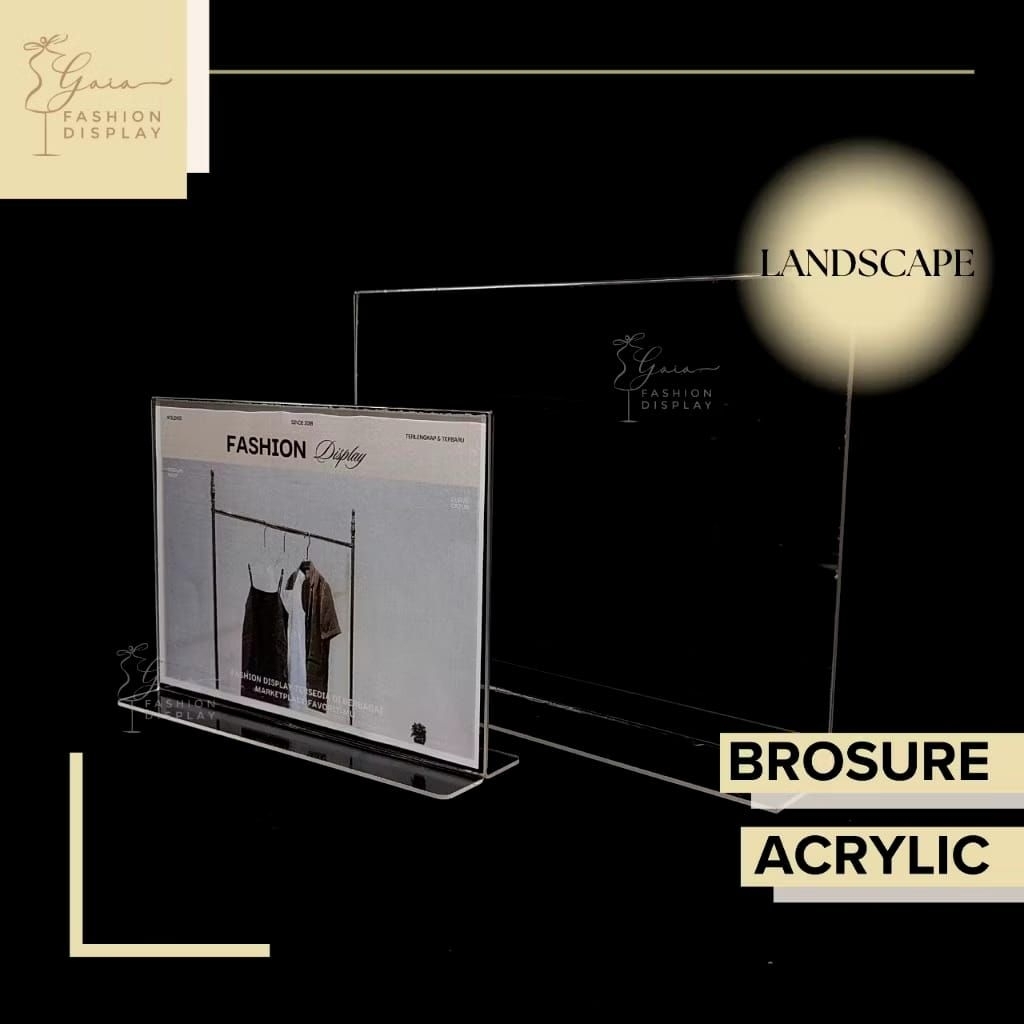 

Akrilik Brosur Landscape Papan Brosur Acrylic A4 Dan A5 Kertas Papan Promosi