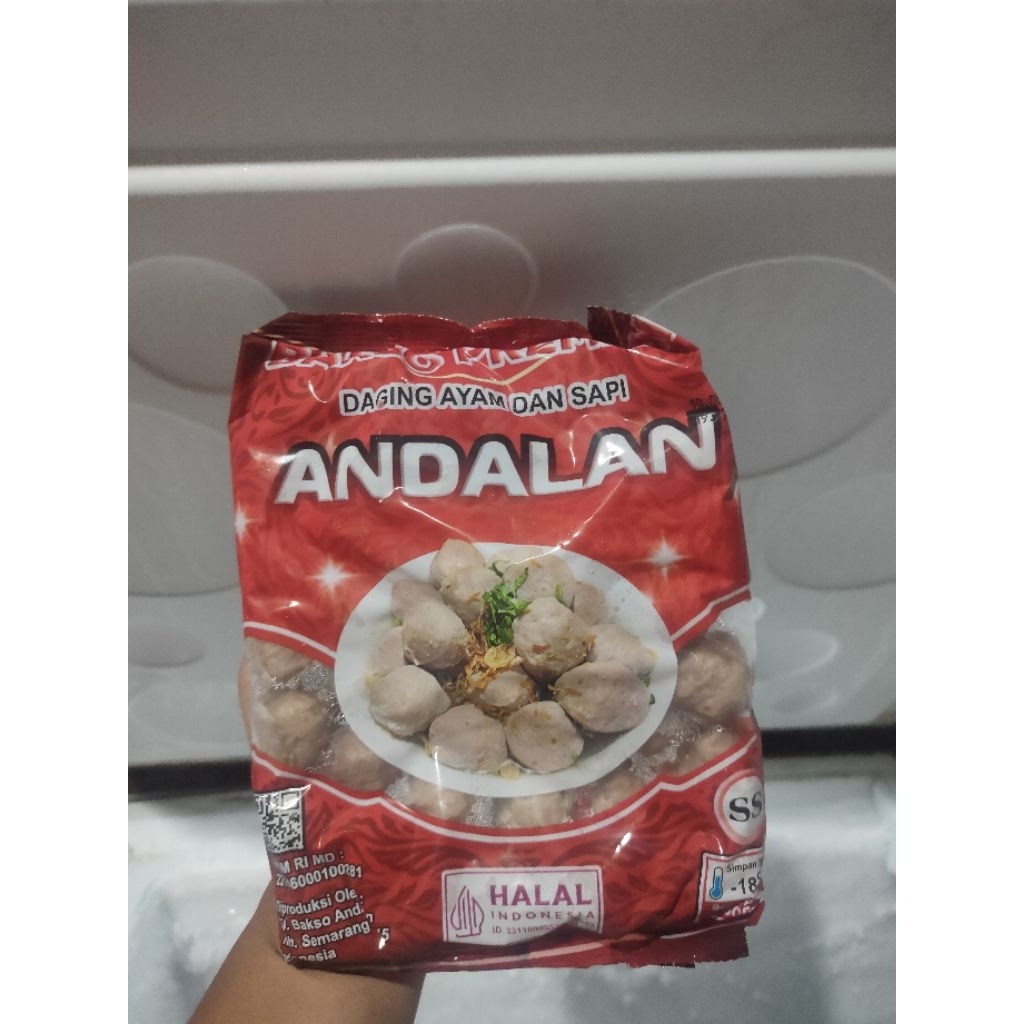 

bakso kombinasi sapi ayam andalan 500 gram(isi -+50pcs)
