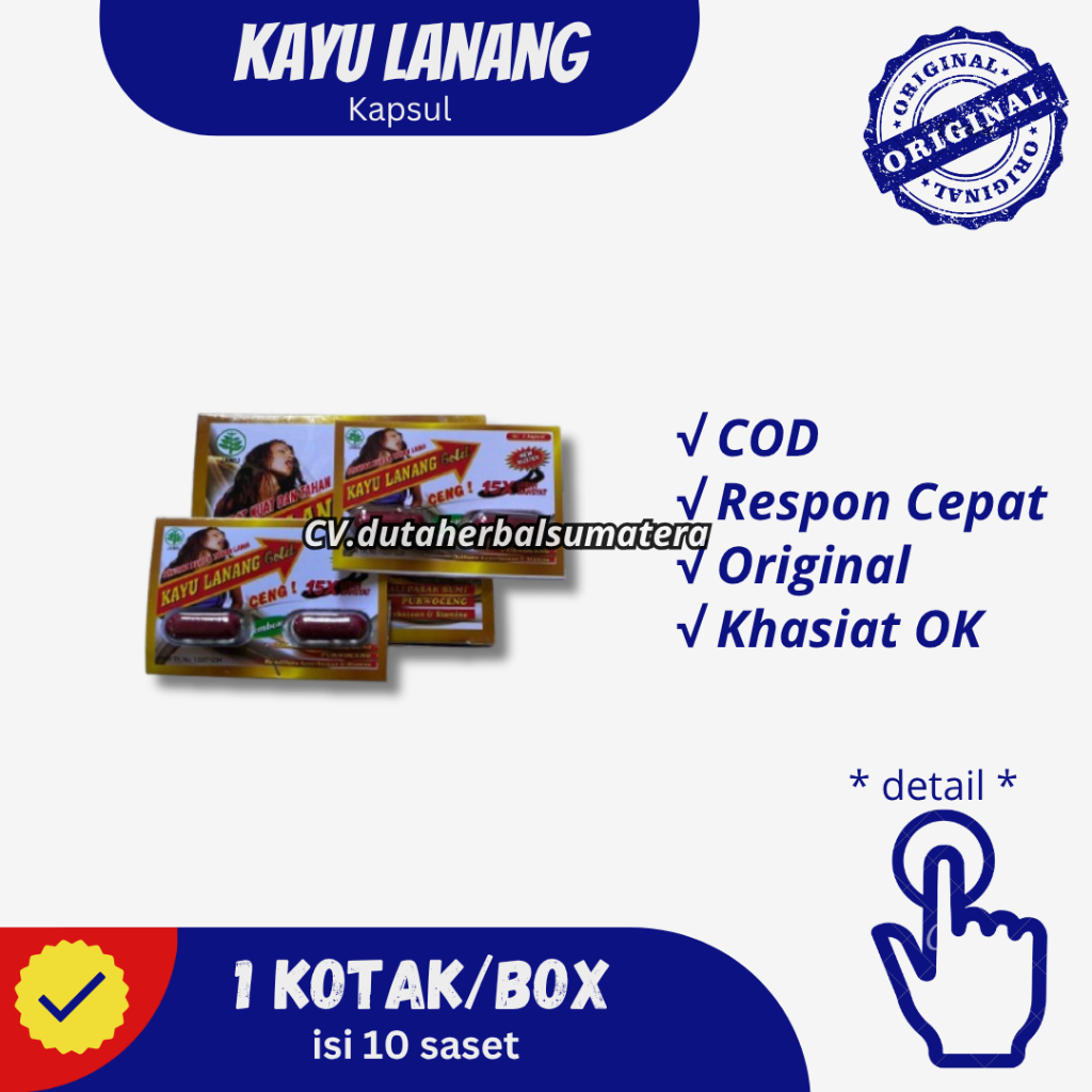 Rempah KAYU LANANG Tradisional – Suplemen Harian Pria | 20 KAPSUL Herbal