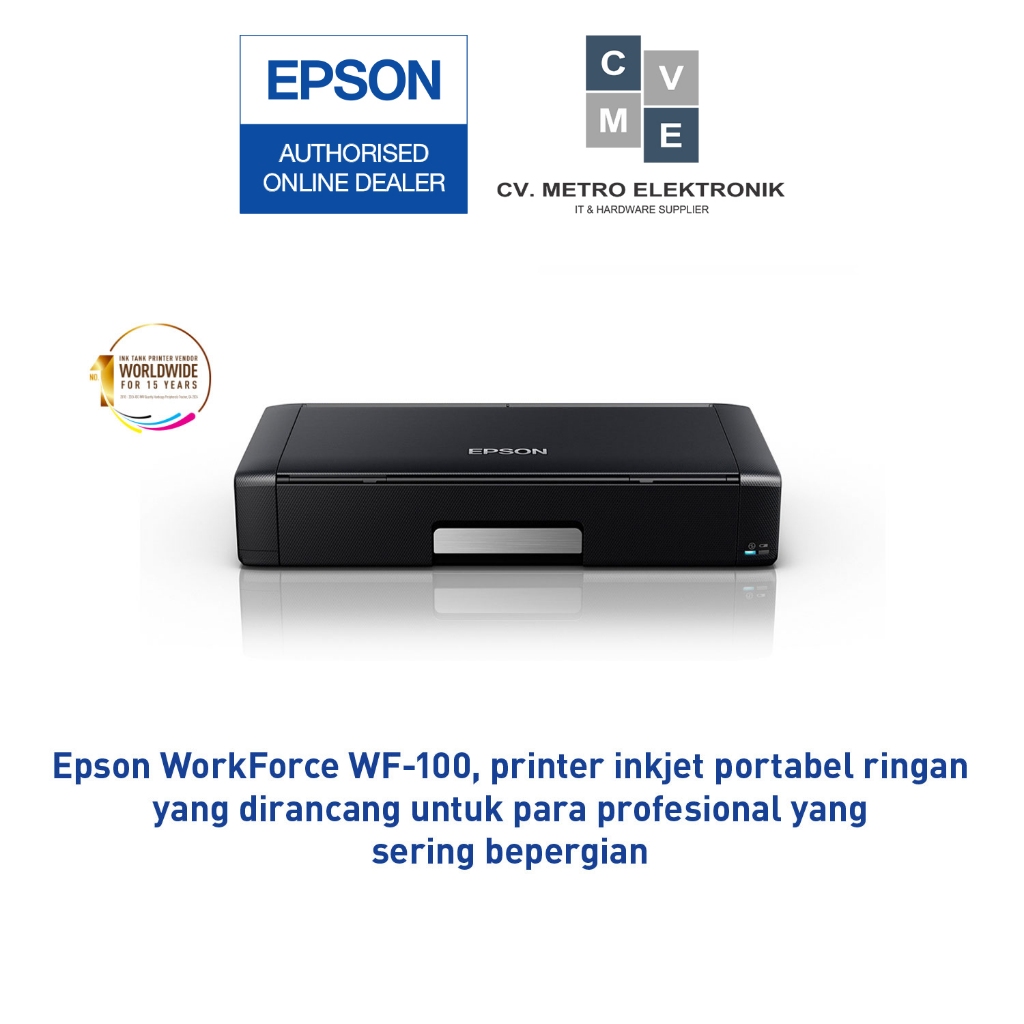 Printer EPSON WF-100 EPSON WF100 EPSON WF 100 Portable Garansi Resmi