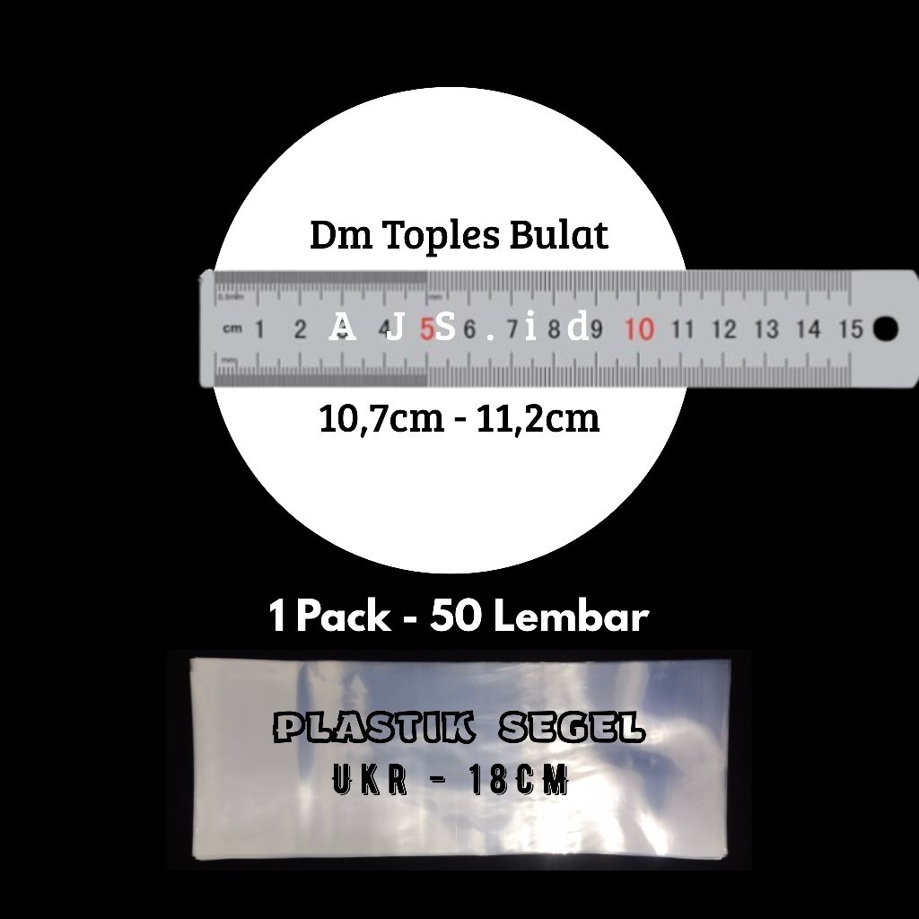 

Plastik Segel Shrink PVC Ukuran 18cm Termurah - Plastik Segel Toples Murah