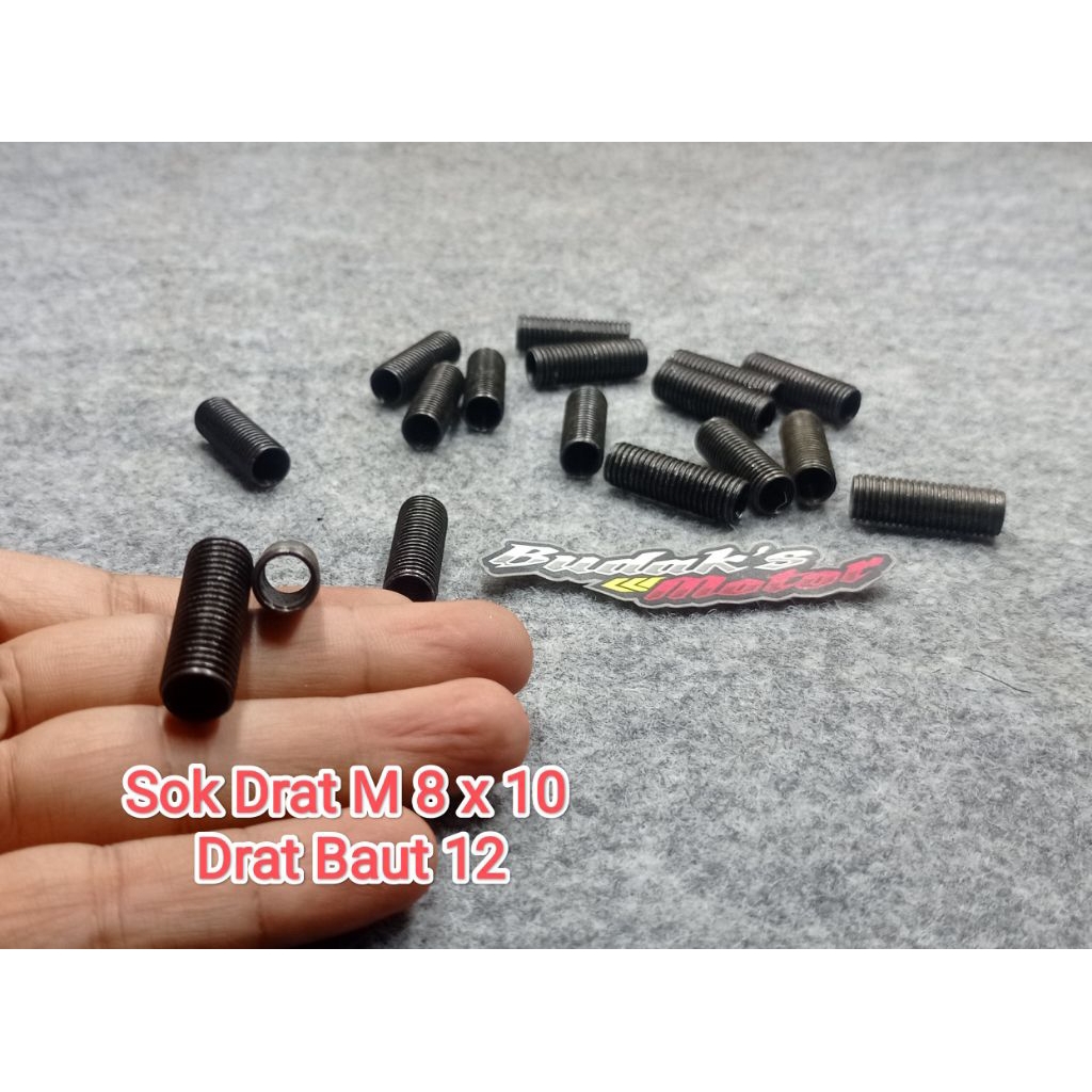 SOK DRAT UNIVERSAL BAUT 12 M8X10 PANJANG 27MM