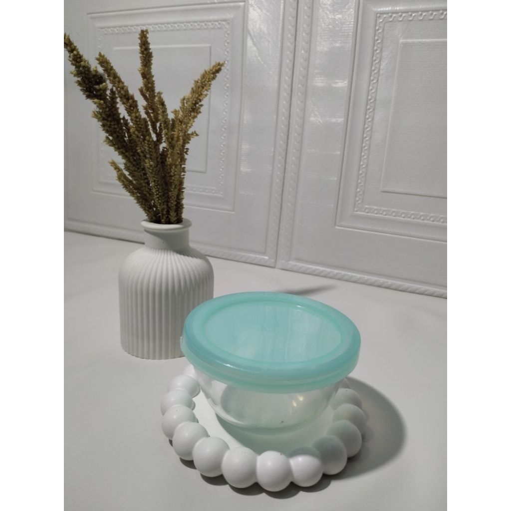 MANGKOK KACA DENGAN TUTUP MPASI | MANGKOK TAHAN PANAS | MANGKOK BULAT | MANGKOK KACA TEBAL | MANGKOK