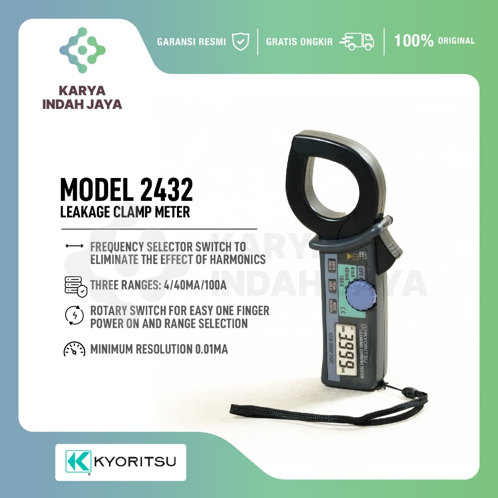 Kyoritsu 2432 Leakage Clamp Meter